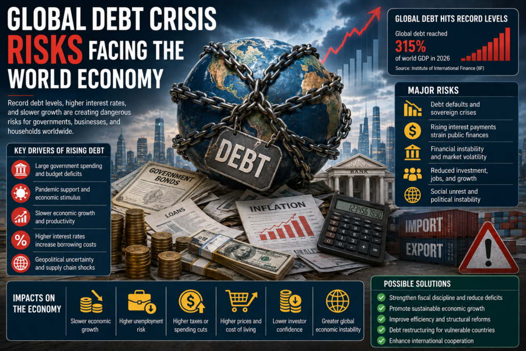 Global Debt Crisis Risks Facing the World Economy
